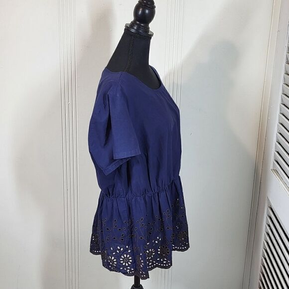 Plus Size Lane Bryant Blue Top - Picture 4 of 12